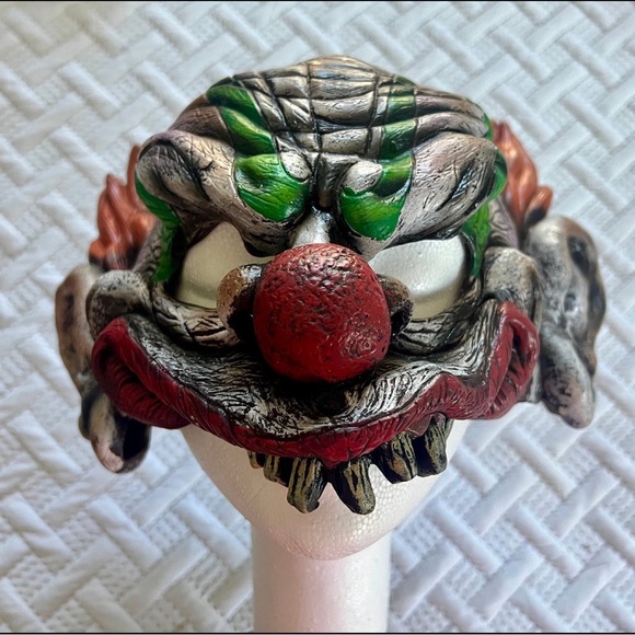 Vintage 2000 Y2K Killer Clown The Fright Asylum Halloween Disguise Horror Mask - Picture 3 of 8